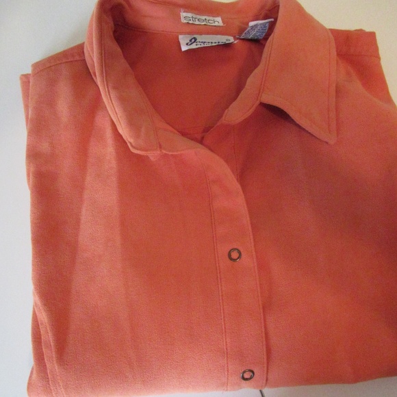 Vintage Joanna Petite peach collared top - Picture 11 of 11
